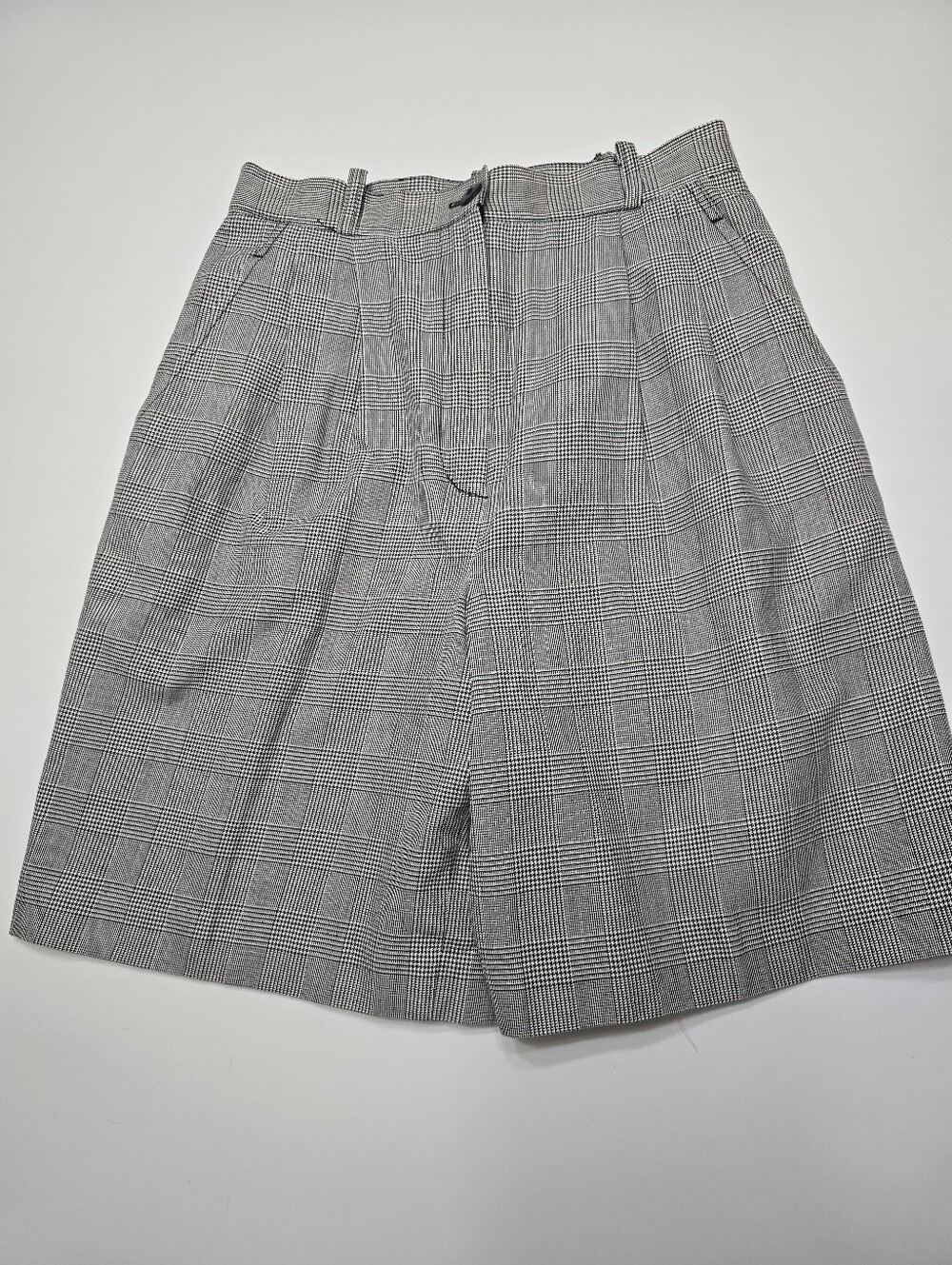 Club Classics Gray Plaid Tailored Shorts